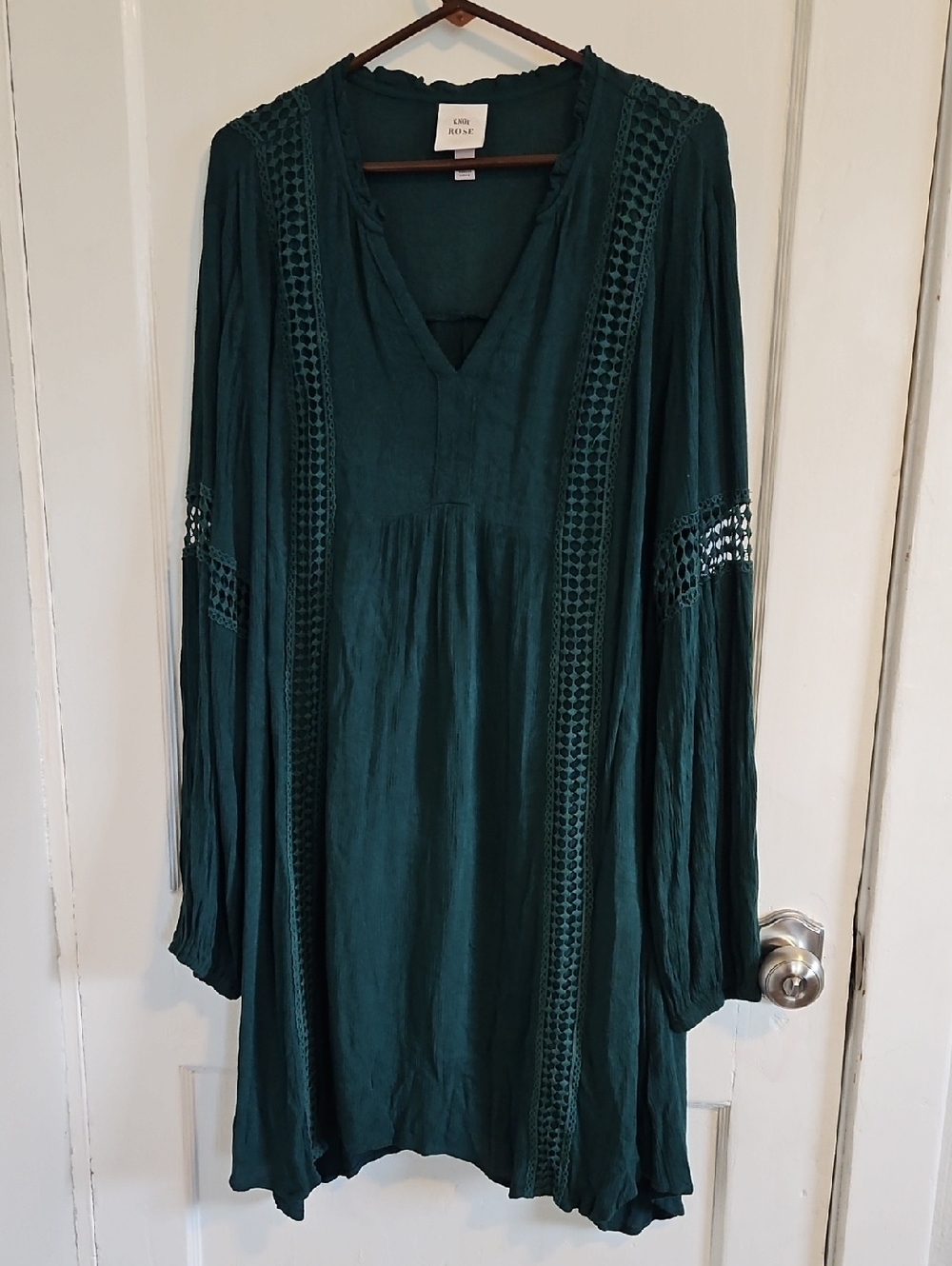 Knox Rose Teal Green Boho Dress